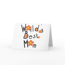 La meilleure maman du monde génial de fleurs cartes
