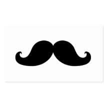 LA MEILLEURE MOUSTACHE NOIRE MODÈLE DE CARTE DE VISITE