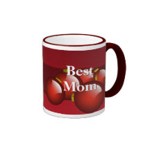 La meilleure tasse de café d'ornements de rouge de