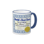 La meilleure tasse de certificat du patron du mond