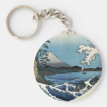 La mer outre de Satta dans la province de Suruga,  Porte-clé