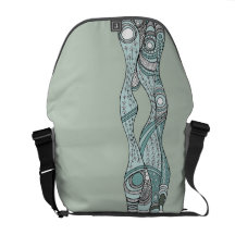La mer sarcle le messager turquoise mou besace