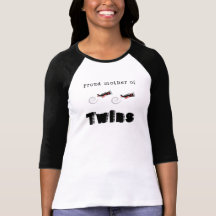 La mère fière jumelle des avions t-shirts
