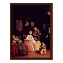 La modiste (a le fabricant) par Longhi Pietro Carte Postale