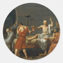 La mort de Socrates Adhésif
