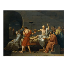 La mort de Socrates Carte Postale