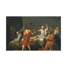 La mort de Socrates Impression Sur Toile