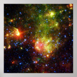 La mort poussiéreuse d'une NASA massive d'étoile Poster
