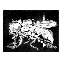 La mouche "autoportrait " posters