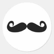 la moustache créent vite autocollants