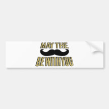 La moustache drôle mai le stache soit avec vous adhésifs pour voiture