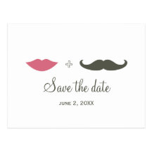 La moustache et les lèvres élégantes font gagner l carte postale