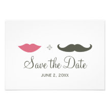 La moustache et les lèvres élégantes font gagner l cartons d'invitation