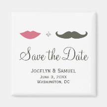 La moustache et les lèvres font gagner la date magnets