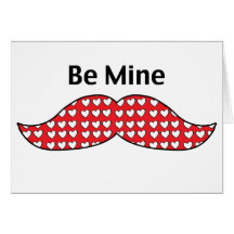 La moustache soit à moi Valentine Carte De Vœux