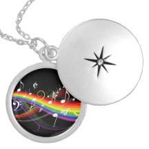 La musique blanche d'arc-en-ciel note le collier