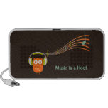 La musique de hibou note le haut-parleur