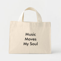 La musique déplace mon âme sacs