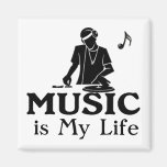 La musique est ma vie aimant pour réfrigérateur