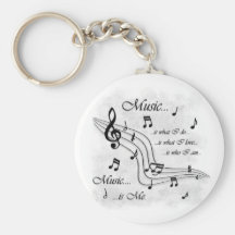 La musique est moi porte-clefs