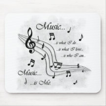 La musique est moi tapis de souris