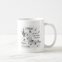 La musique est moi tasses