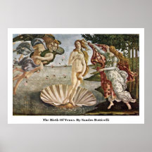 La naissance de Vénus. Par Sandro Botticelli Posters