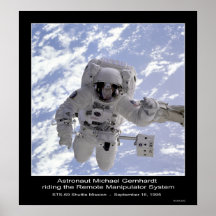La NASA de mission d'une navette spatiale de l'ast Poster
