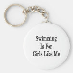 La natation est pour des filles comme moi porte-clé