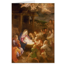 La nativité la nuit, 1640 carte