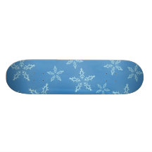 La neige s'écaille planche à roulettes