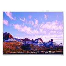 La neige sur le rouge bascule Sedona Arizona Impressions Photo