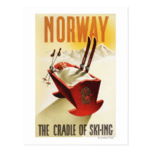 La Norvège - le berceau du ski Cartes Postales