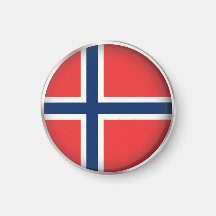 La Norvège ronde Aimant Pour Réfrigérateur