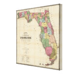 La nouvelle carte Drew's de l'État de Floride Impression Sur Toile