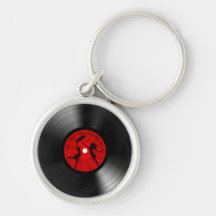 La nuit dernière le DJ a sauvé mon noir de disque  Porte-clés