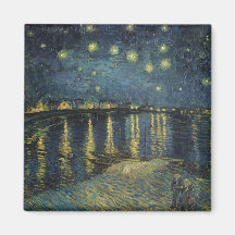 La nuit étoilée, 1888 aimant pour réfrigérateur