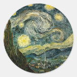 La nuit étoilée de Vincent van Gogh (1889) Autocollants