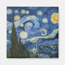 La nuit étoilée de Vincent van Gogh Aimant