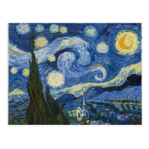La nuit étoilée de Vincent van Gogh Cartes Postales