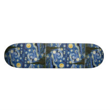 La nuit étoilée de Vincent van Gogh Skateboards Personnalisés