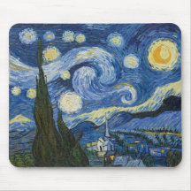 La nuit étoilée de Vincent van Gogh Tapis De Souris