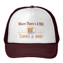Là où il y a A, il y a une bière ! Casquettes De Camionneur