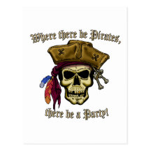 Là où il y ait des pirates, il y ait une partie ! cartes postales