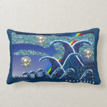 La paillette ondule le carreau | Australie de | Coussin