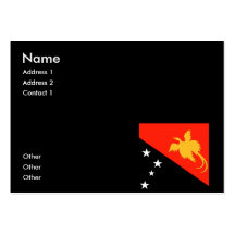 La Papouasie-Nouvelle-Guinée Modèle De Carte De Visite