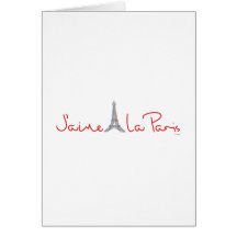 La Paris (amour Paris de J'aime d'I) Carte De Vœux