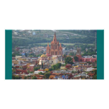 La Parroquia de San Miguel de Allende Mexique Carte Avec Photo