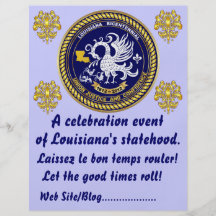 La partie bicentenaire de mardi gras de la Louisia Prospectus En Couleur