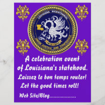 La partie bicentenaire de mardi gras de la Louisia Prospectus En Couleur